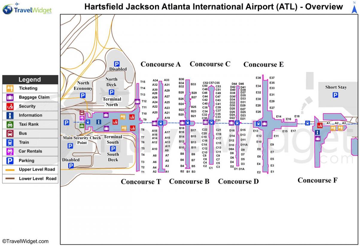 Atlanta, beynəlxalq terminal kart