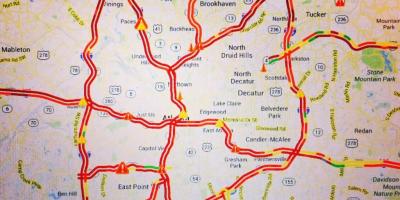 Kart Atlanta trafik