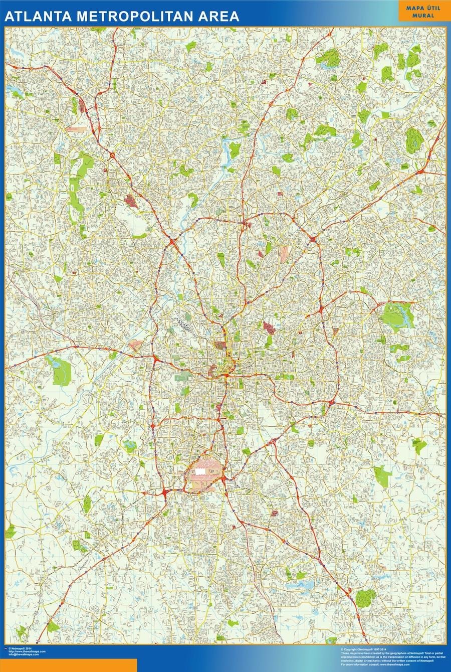küçə xəritəsi Atlanta