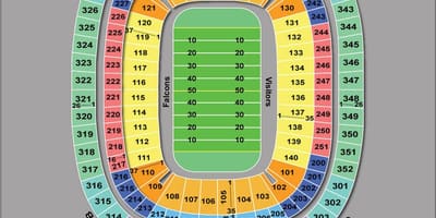 Atlanta Фалконс stadionun xəritə